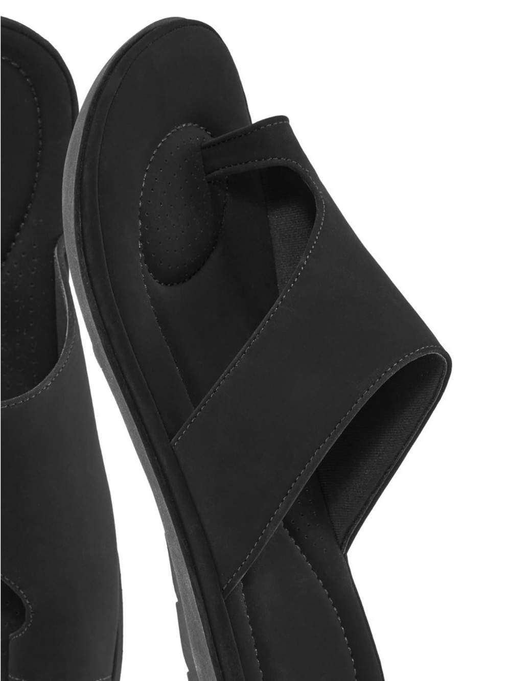 Never used Black Slide Sandals - Comfortable Casual Footwear